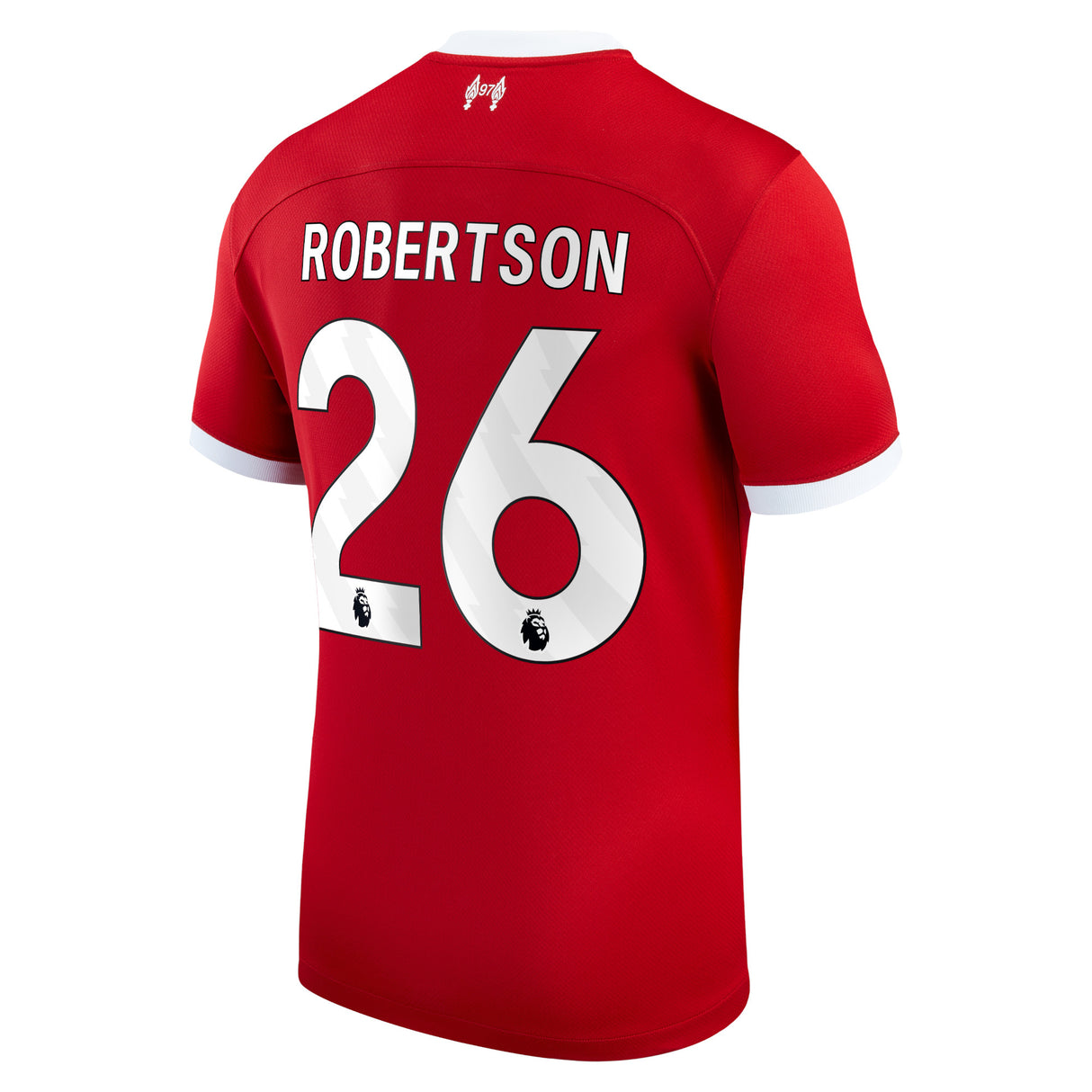 Liverpool Nike Home Stadium Shirt - 2023-24 - Kids with Robertson 26 printing - Kit Captain