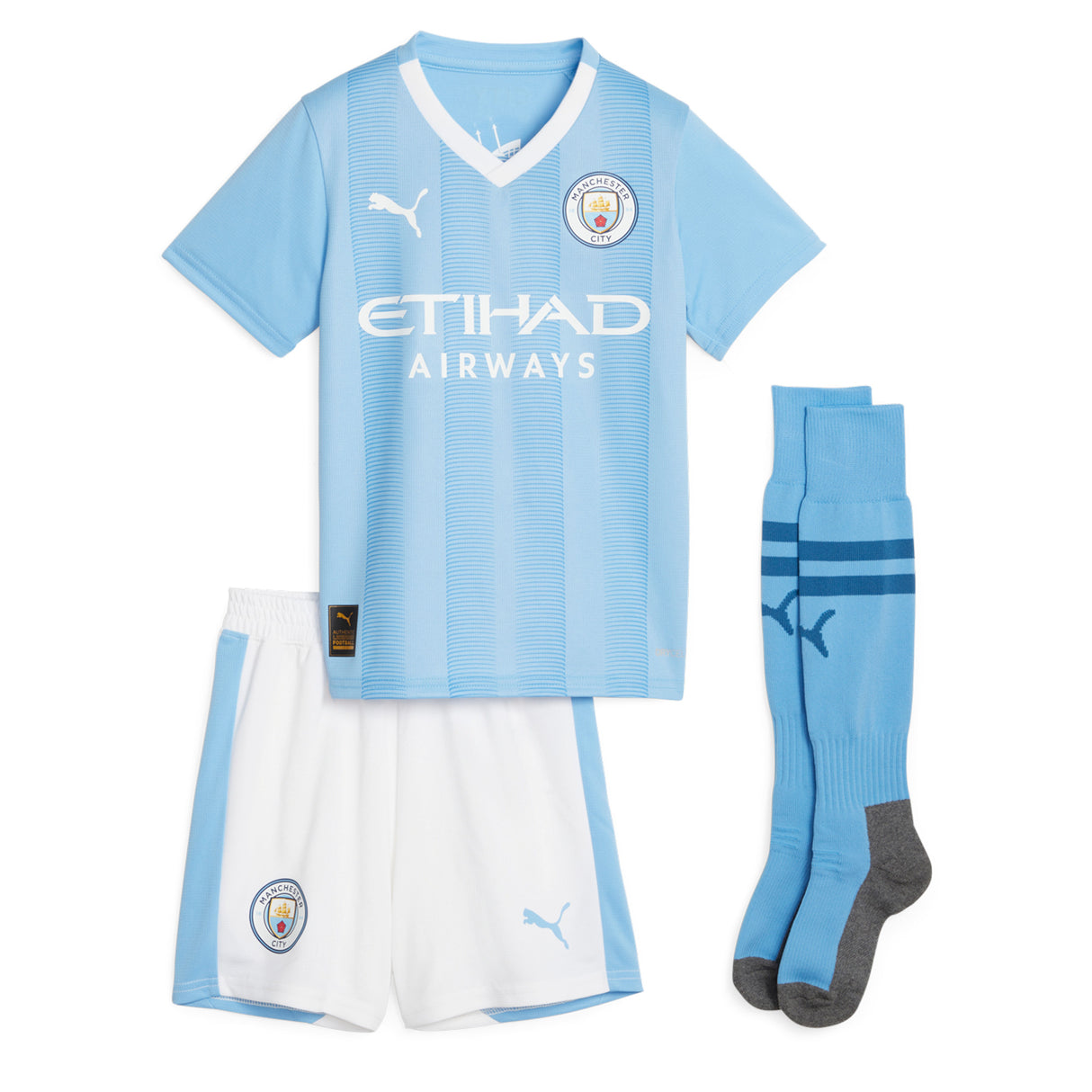 Manchester City Puma Home Minikit 2023-24 with Bernardo 20 printing - Kit Captain