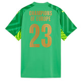 Manchester City Puma Goalkeeper Shirt 2023-24 - Kids with Champions of Europe 23 printing - Kit Captain