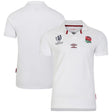 England Rugby World Cup 2023 Home Classic Short Sleeve Jersey - White - Mens - Kit Captain