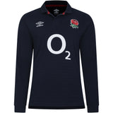 England Rugby Alternate Classic Long Sleeve Jersey 2023/24 - Navy - Junior - Kit Captain