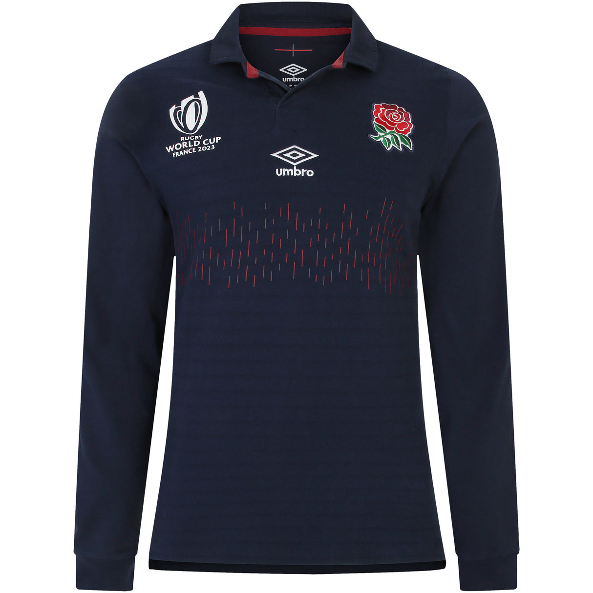 England Rugby World Cup 2023 Alternate Classic Long Sleeve Jersey - Navy - Mens - Kit Captain