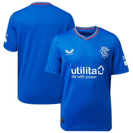 Glasgow Rangers Home Shirt 2023-24 - Kids - Kit Captain