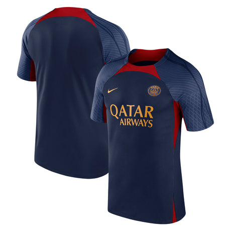 Paris Saint-Germain Nike Strike Short Sleeve Top - Dark Blue - Kit Captain