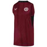 Aston Villa Castore Players Training Vest - Claret - Kids - Kit Captain