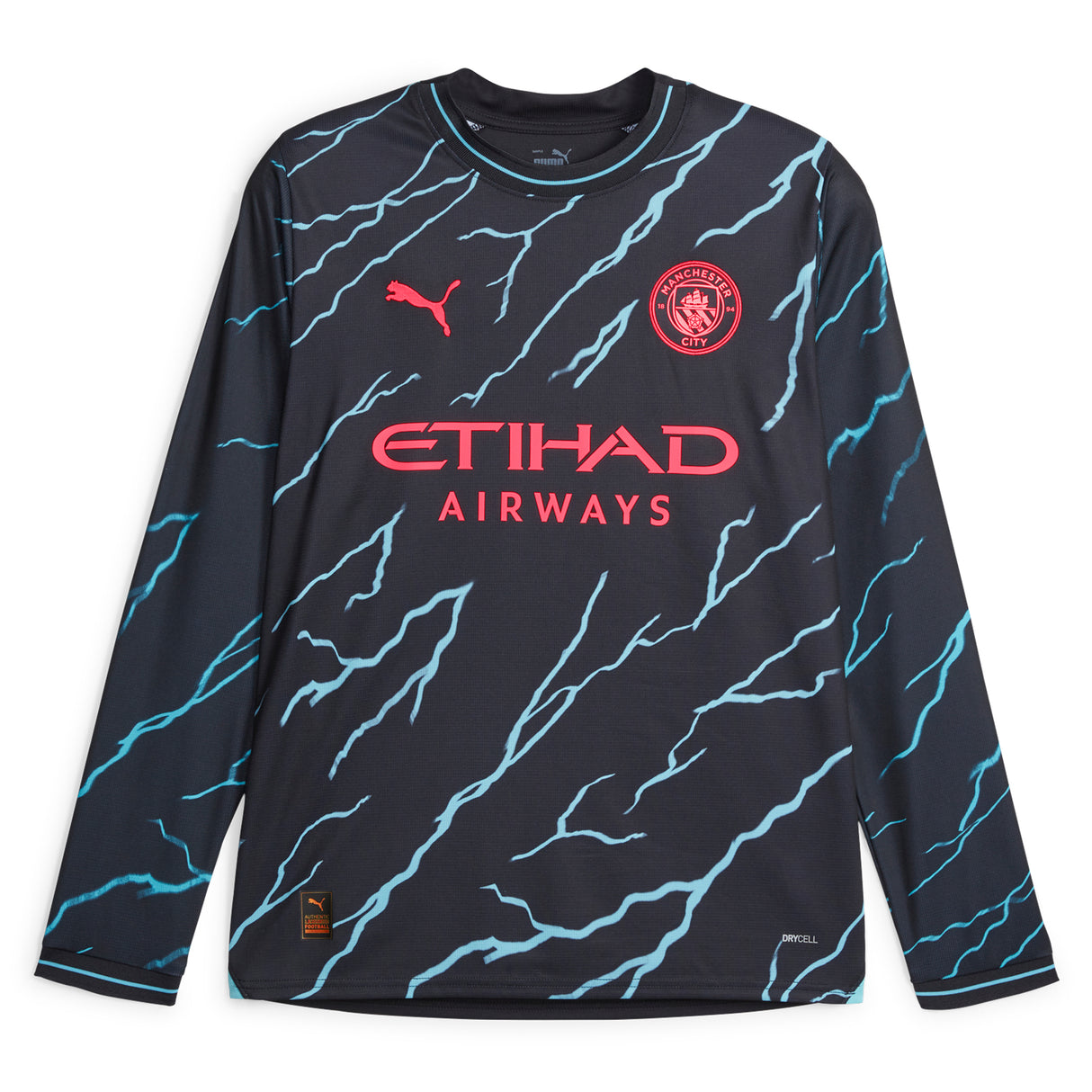 Manchester City Puma Third Shirt 2023-24 - Long Sleeve - Kit Captain