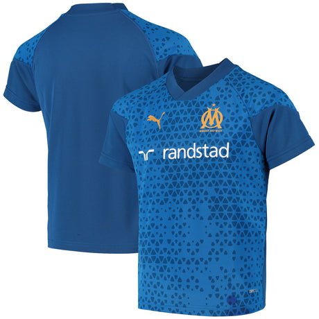 Olympique de Marseille Puma Training Jersey - Royal Blue - Kids - Kit Captain