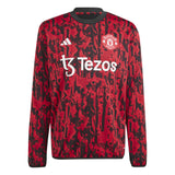 Manchester United adidas Pre Match Warm Top - Red