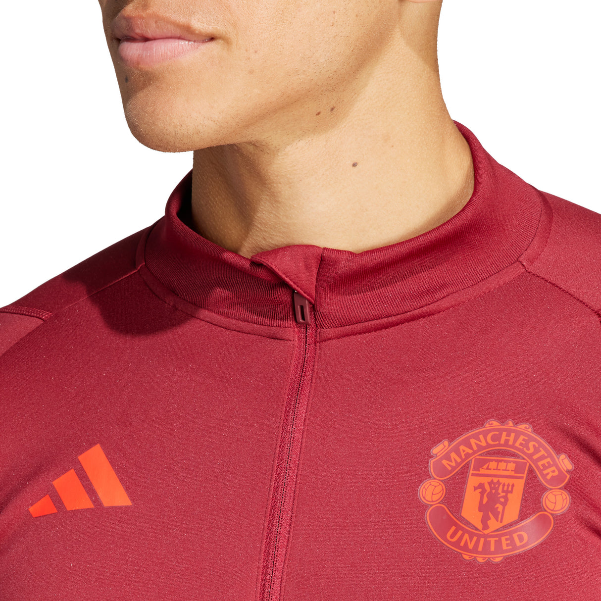 Manchester United adidas European Training Top - Burgundy - Kit Captain