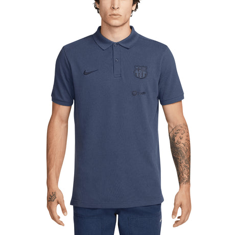 Barcelona Nike Polo Pique - Blue - Kit Captain