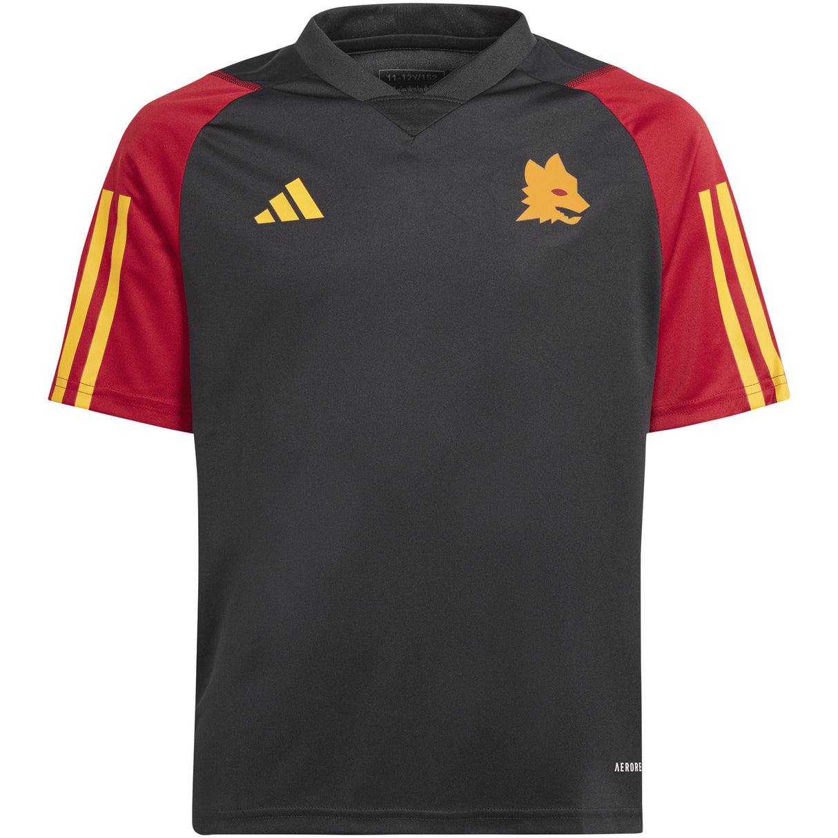 AS Roma adidas Training Jersey - Black - Kids - Kit Captain