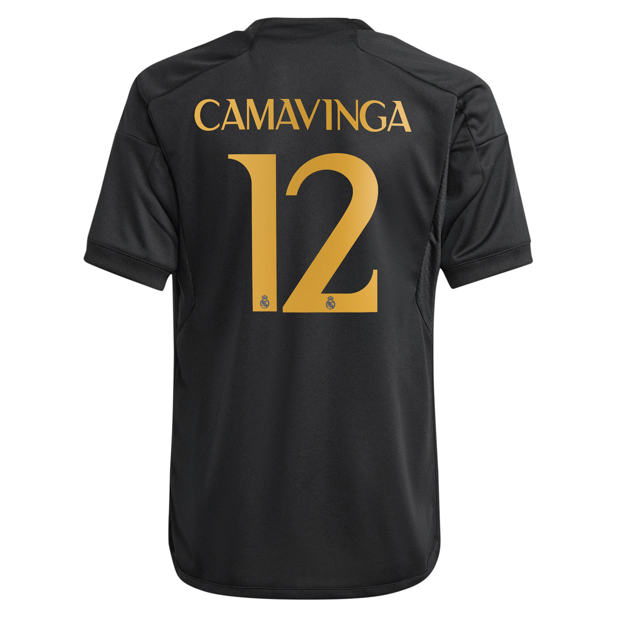 Real Madrid adidas Third Shirt 2023-24 - Kids with Camavinga 12 printing - Kit Captain