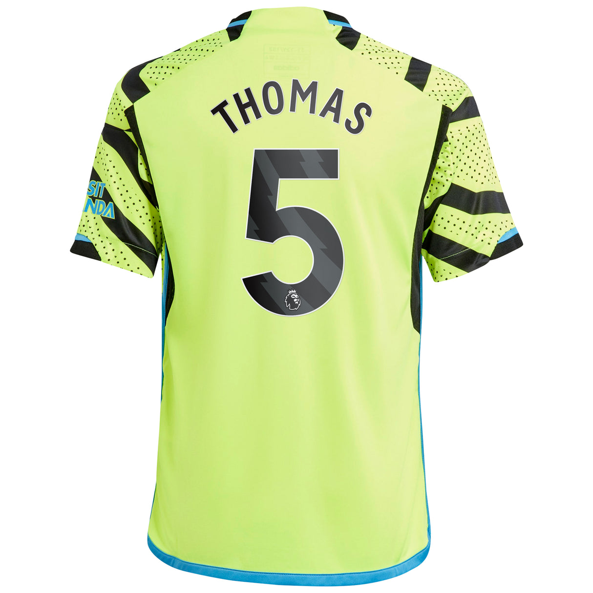 Arsenal adidas Away Shirt 2023-24 - Kids with Thomas 5 printing - Kit Captain