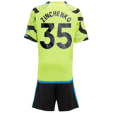 Arsenal adidas Away Minikit 2023-24 with Zinchenko 35 printing - Kit Captain