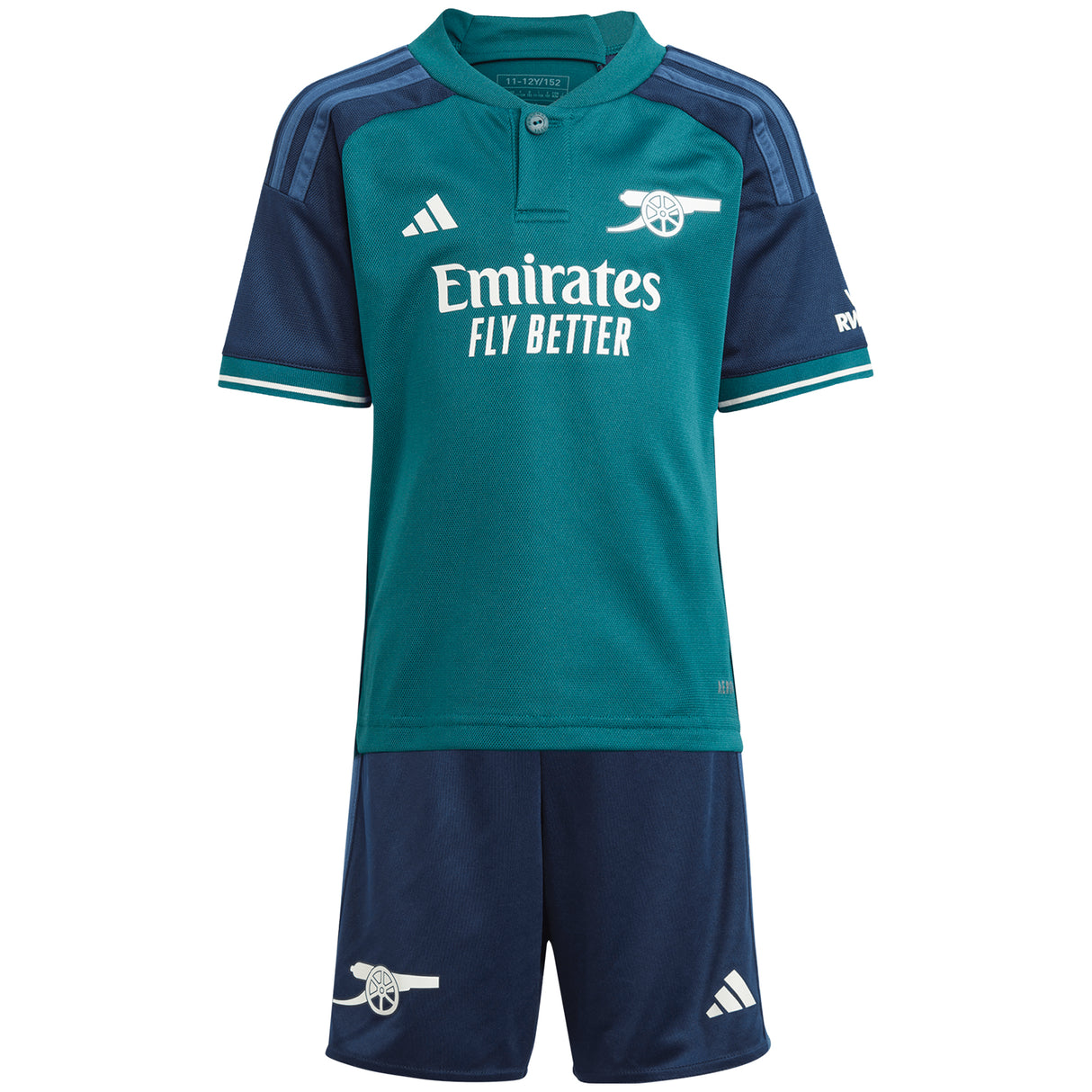 Arsenal adidas Third Minikit 2023-24 with G.Jesus 9 printing - Kit Captain