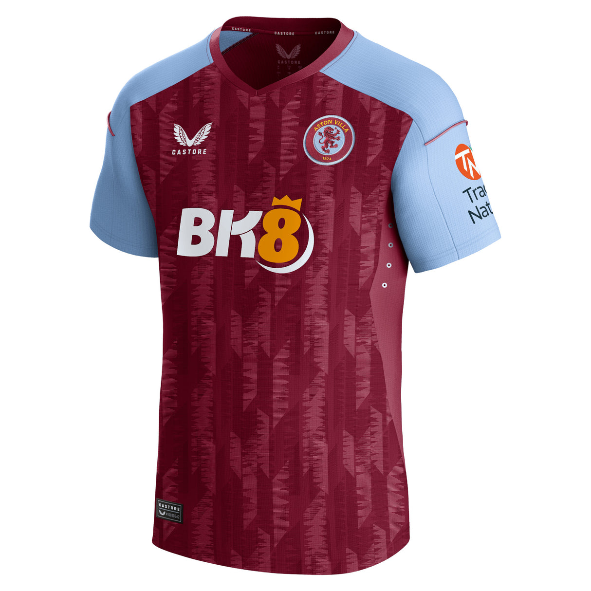 Aston Villa Castore Home Pro Shirt 2023-24 with Bailey 31 printing - Kit Captain