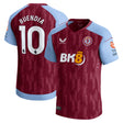 Aston Villa Castore Home Pro Shirt 2023-24 with Buendia 10 printing - Kit Captain