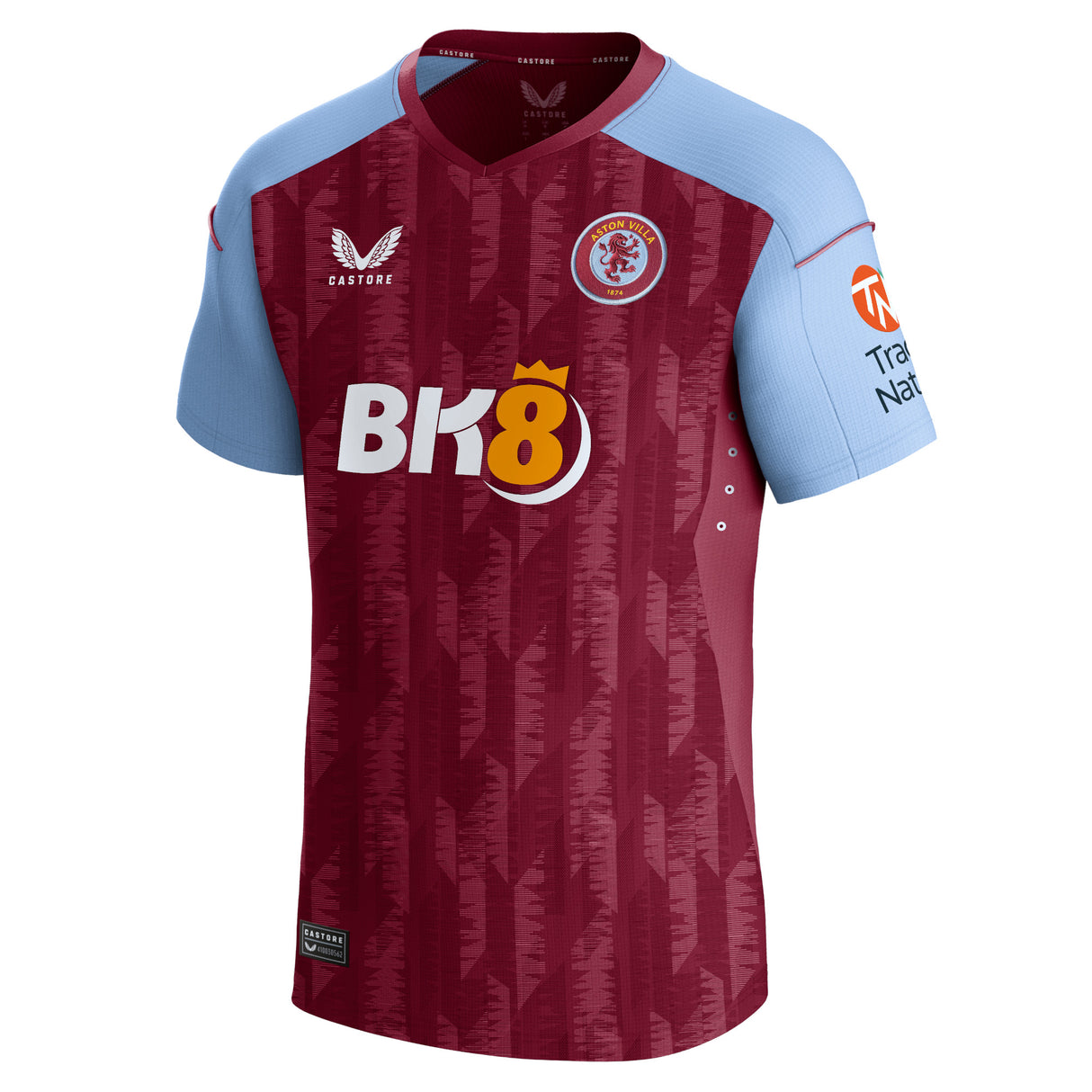 Aston Villa Castore Home Pro Shirt 2023-24 with McGinn 7 printing - Kit Captain