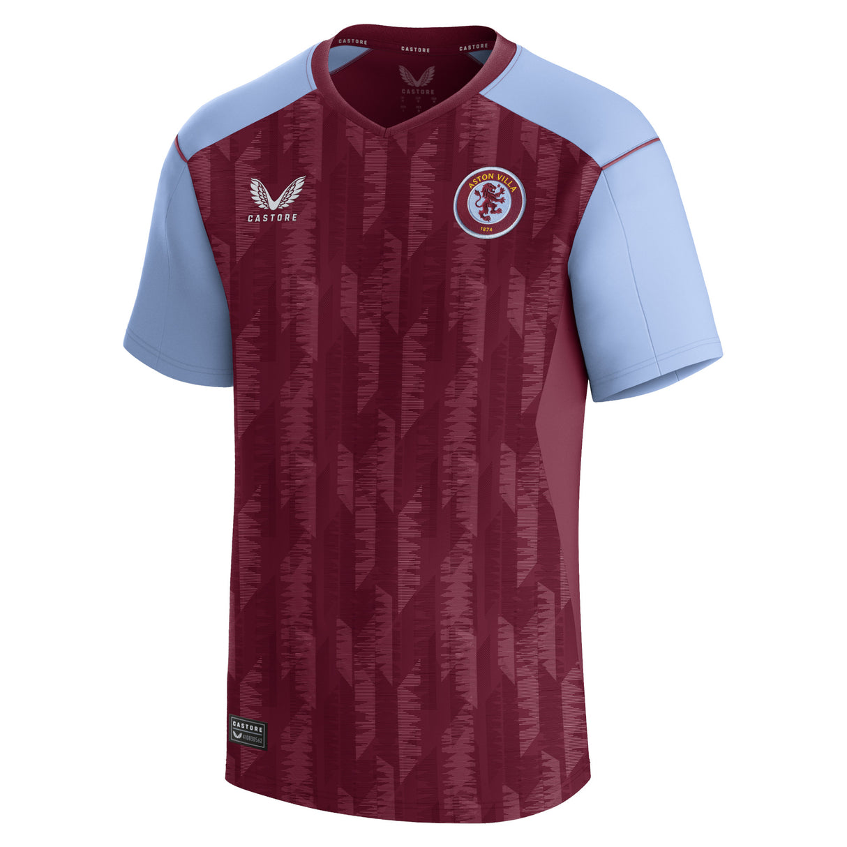 Aston Villa Castore Home Shirt 2023-24 - Kids with Diego Carlos 3 printing - Kit Captain