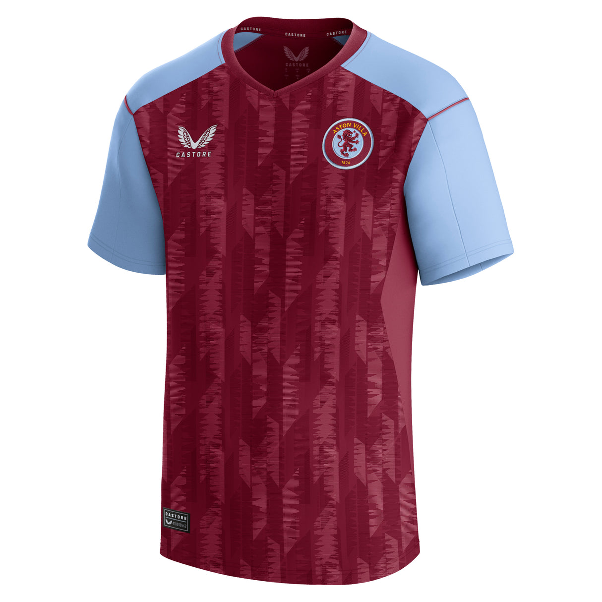 Aston Villa Castore Home Shirt 2023-24 - Kids with Digne 12 printing - Kit Captain