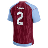 Aston Villa Castore Home Shirt 2023-24 - Kids with Cash 2 printing - Kit Captain