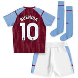 Aston Villa Castore Home Infant Kit 2023-24 with Buendia 10 printing - Kit Captain