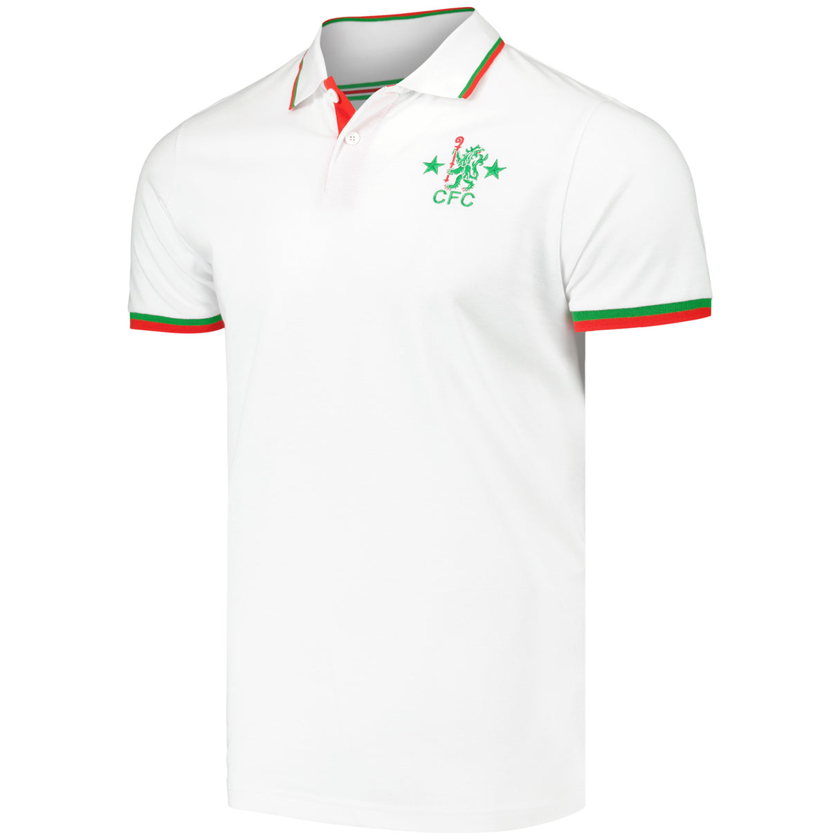 Chelsea Retro 74 Polo - White - Mens - Kit Captain