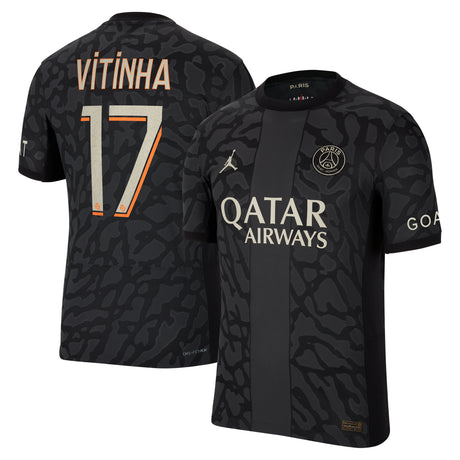 PSG x Jordan Third Dri-FIT ADV Match Shirt 2023-24 with Vitinha  17 printing - Kit Captain