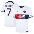 Paris Saint-Germain Nike Away Dri Fit Adv Match Shirt 2023-24 with Mbappé 7 printing - Kit Captain