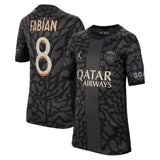 PSG x Jordan Third Stadium Shirt 2023-24 - Kids with Fabian  8 printing - Kit Captain