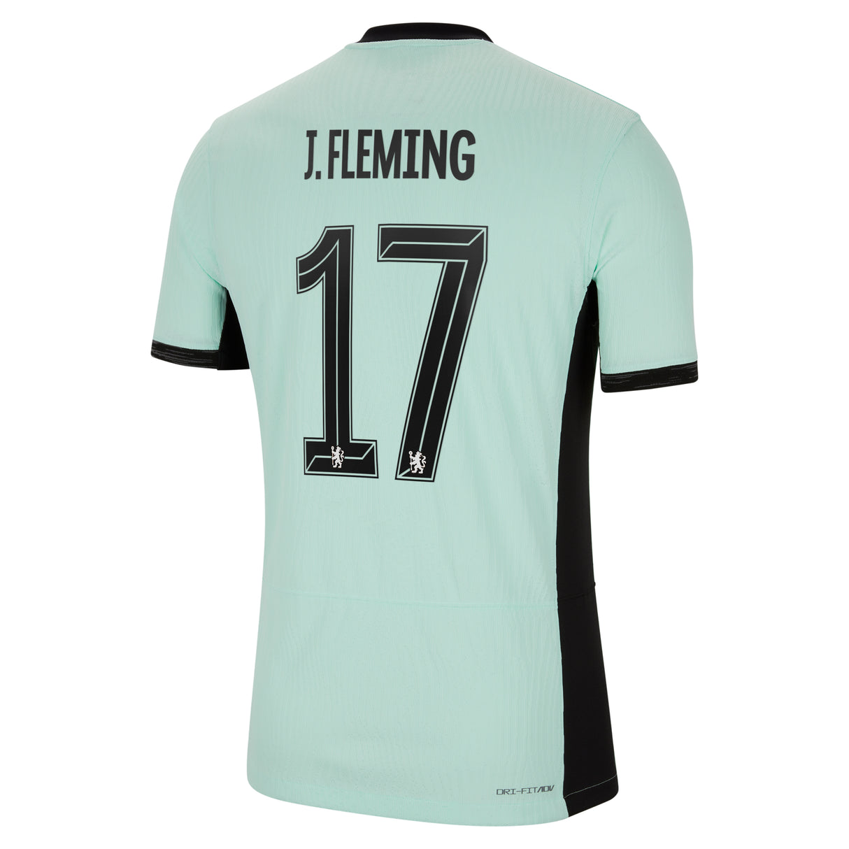 Chelsea Third Vapor Match Shirt 2023-24 with J.Fleming 17 printing - Kit Captain