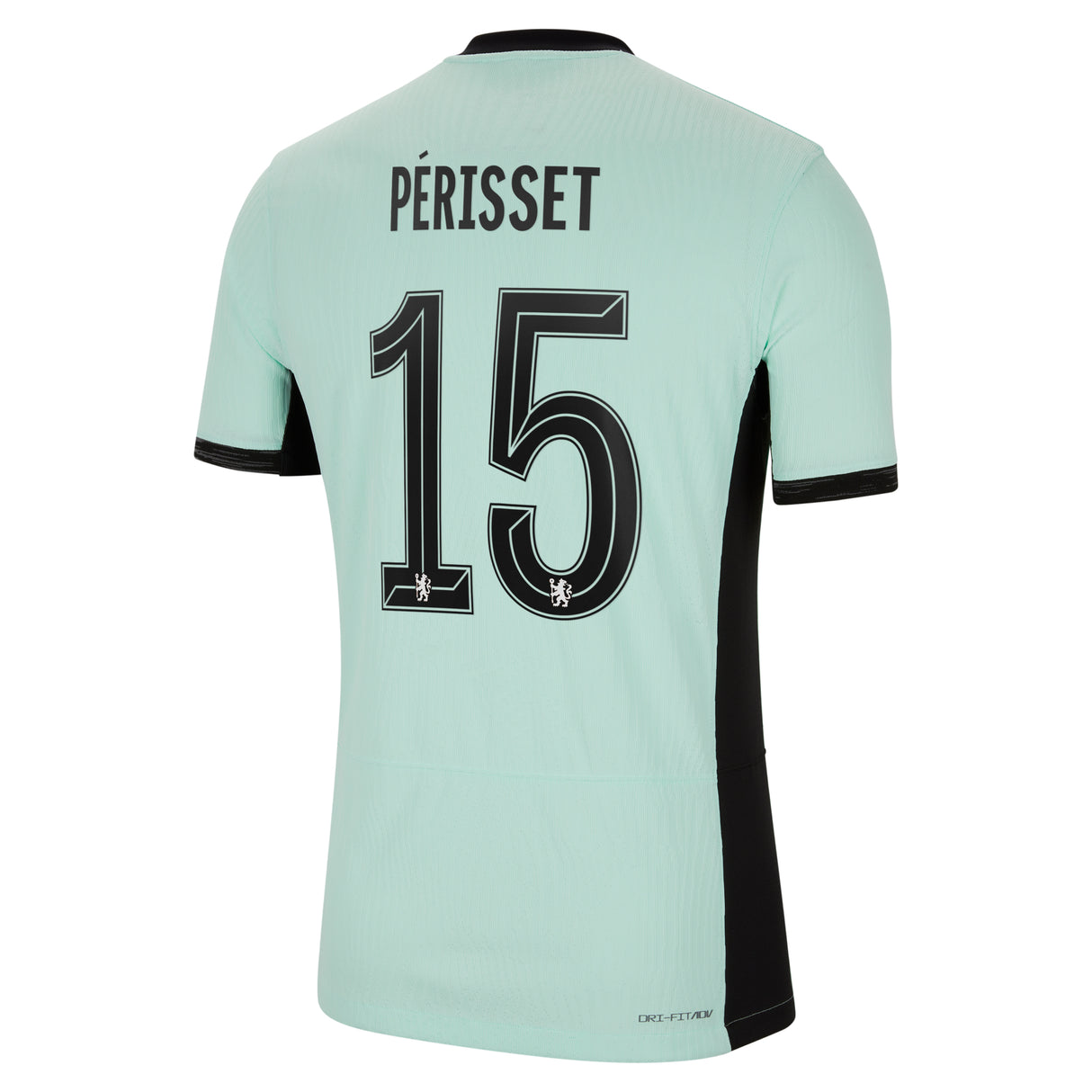 Chelsea Third Vapor Match Shirt 2023-24 with Perisset 15 printing - Kit Captain