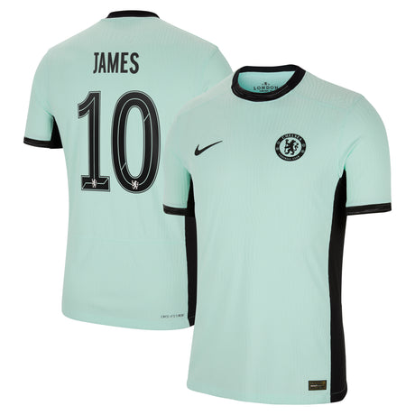 Chelsea Third Vapor Match Shirt 2023-24 with James 10 printing - Kit Captain