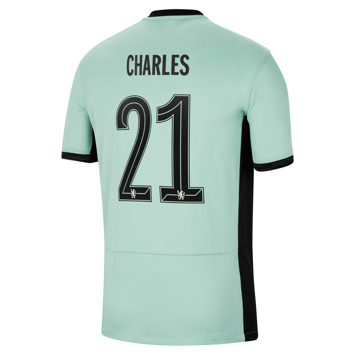 Chelsea Third Stadium Shirt 2023-24 with Charles 21 printing - Kit Captain