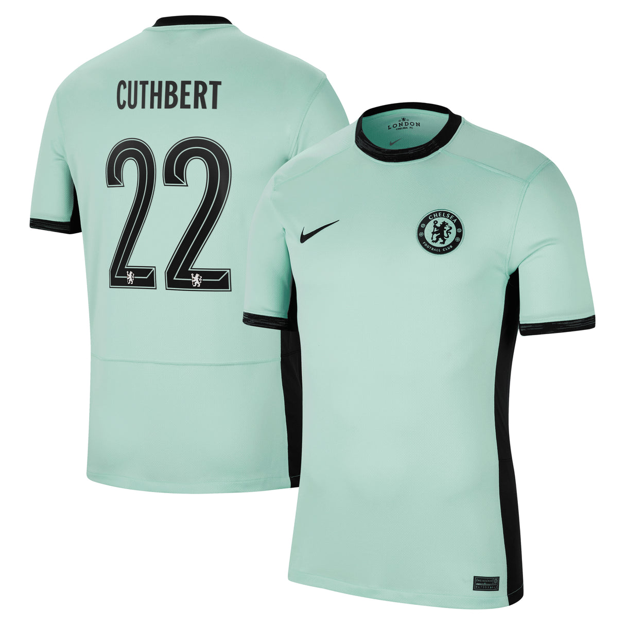 Chelsea Third Stadium Shirt 2023-24 with Cuthbert 22 printing - Kit Captain