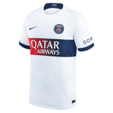 Paris Saint-Germain Nike Away Stadium Shirt 2023-24 with Mbappé 7 printing - Kit Captain