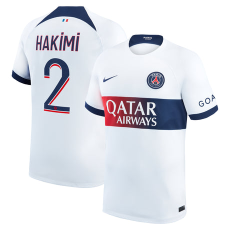 Paris Saint-Germain Nike Away Stadium Shirt 2023-24 with Hakimi 2 printing - Kit Captain