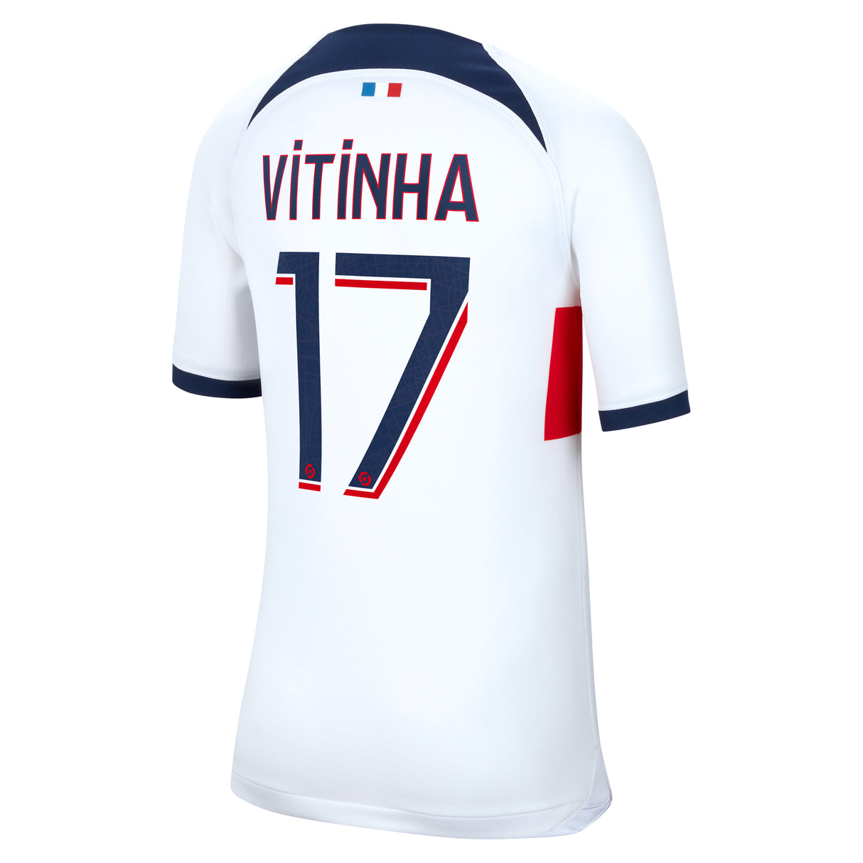 Paris Saint-Germain Nike Away Stadium Shirt 2023-24 - Kids with Vitinha 17 printing - Kit Captain