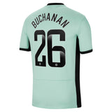 Chelsea WSL Third Stadium Shirt 2023-24 with Buchanan 26 printing - Kit Captain