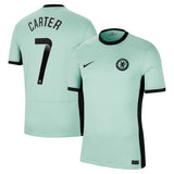 Chelsea WSL Third Stadium Shirt 2023-24 with Carter 7 printing - Kit Captain