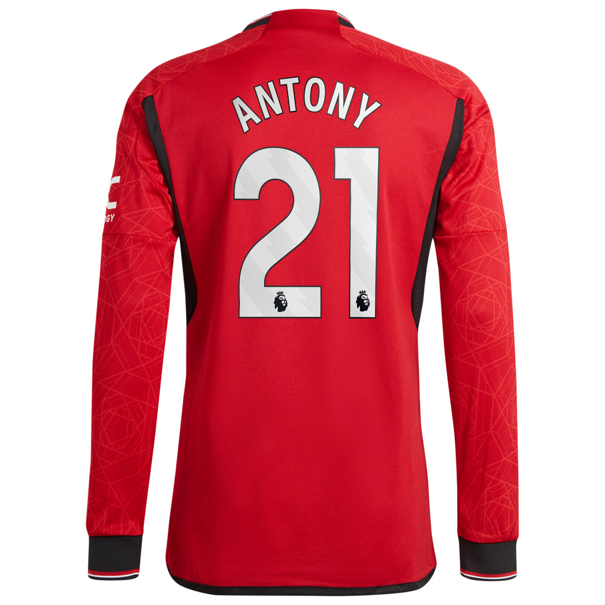 Manchester United EPL adidas Home Authentic Shirt 2023-24 - Long Sleeve with Antony 21 printing