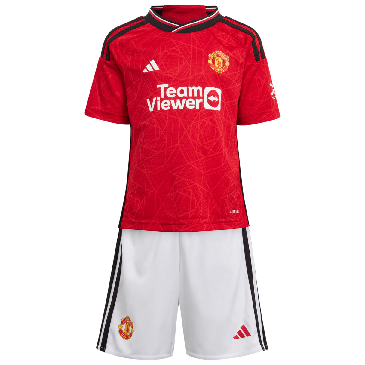 Manchester United EPL adidas Home Minikit 2023-24 with Lindelof 2 printing - Kit Captain