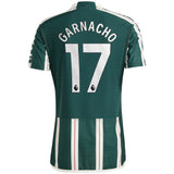 Manchester United EPL Away Authentic Shirt 2023-24 with Garnacho 17 printing - Kit Captain