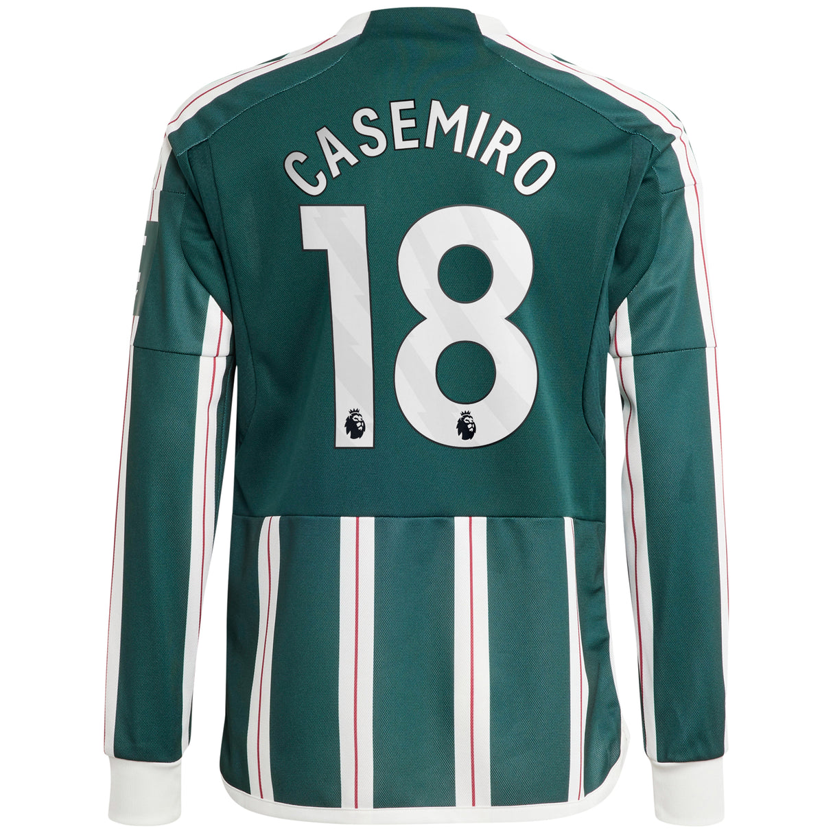 Manchester United EPL adidas Away Shirt 2023-24 - Kids - Long Sleeve with Casemiro 18 printing - Kit Captain