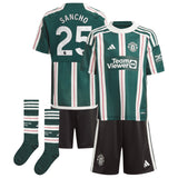 Manchester United EPL adidas Away Minikit 2023-24 with Sancho 25 printing - Kit Captain