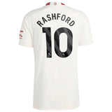 Manchester United EPL adidas Third Authentic Shirt 2023-24 with Rashford 10 printing - Kit Captain