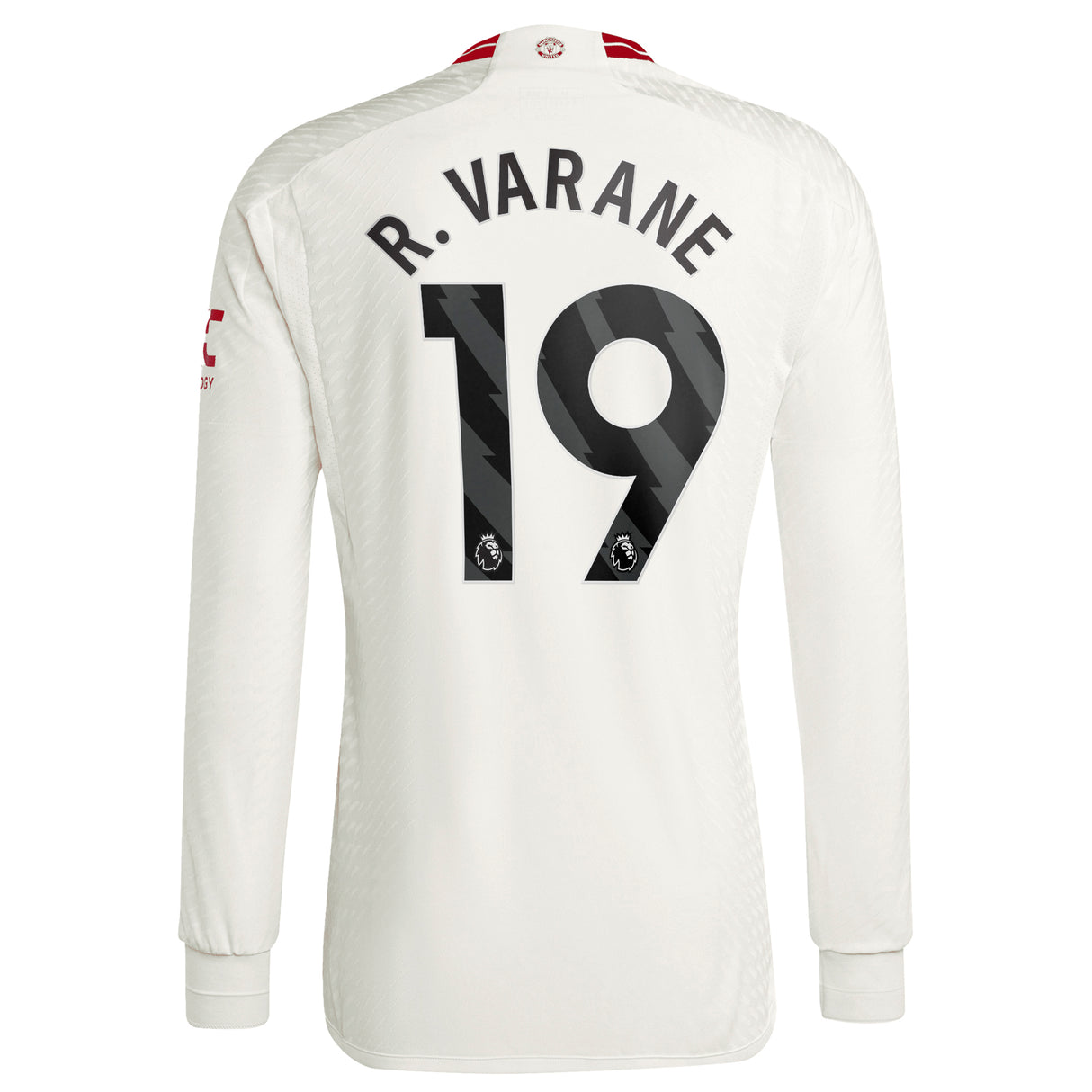 Manchester United EPL adidas Third Authentic Shirt 2023-24 - Long Sleeve with R. Varane 19 printing - Kit Captain