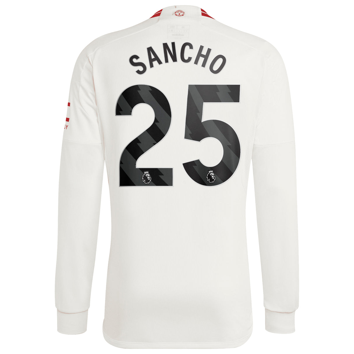 Manchester United EPL adidas Third Shirt 2023-24 - Long Sleeve with Sancho 25 printing - Kit Captain