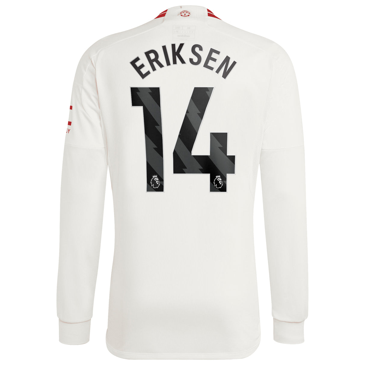 Manchester United EPL adidas Third Shirt 2023-24 - Long Sleeve with Eriksen 14 printing - Kit Captain