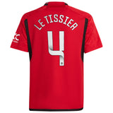 Manchester United WSL adidas Home Shirt 2023-24 - Kids with Le Tissier 4 printing - Kit Captain